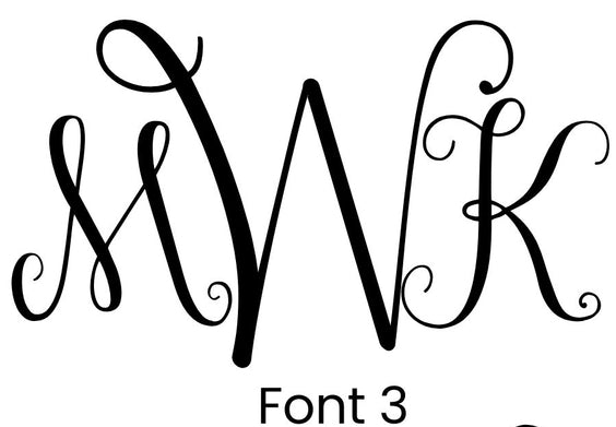 Monogrammed Bouquet Ribbon