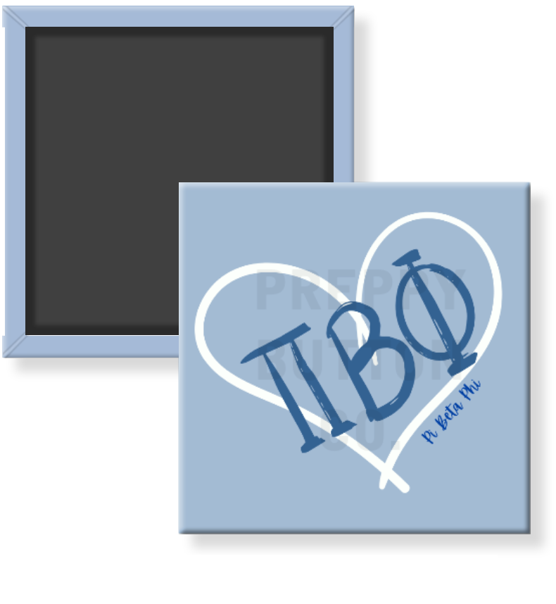 Pi Beta Phi Heart Sorority Magnet