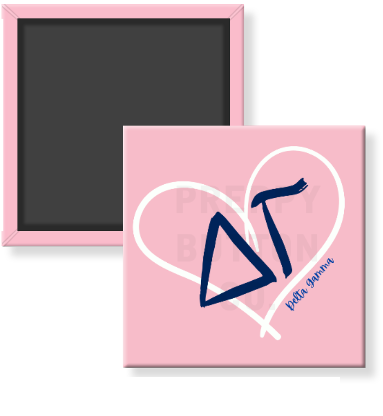 Delta Gamma Heart Sorority Magnet
