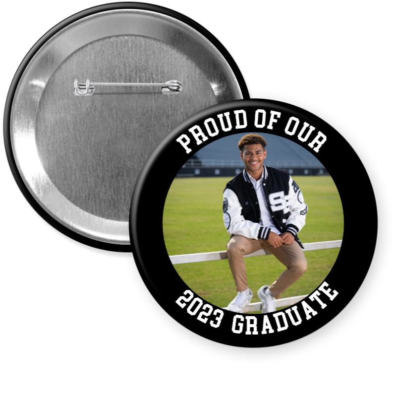 Border Graduate Button