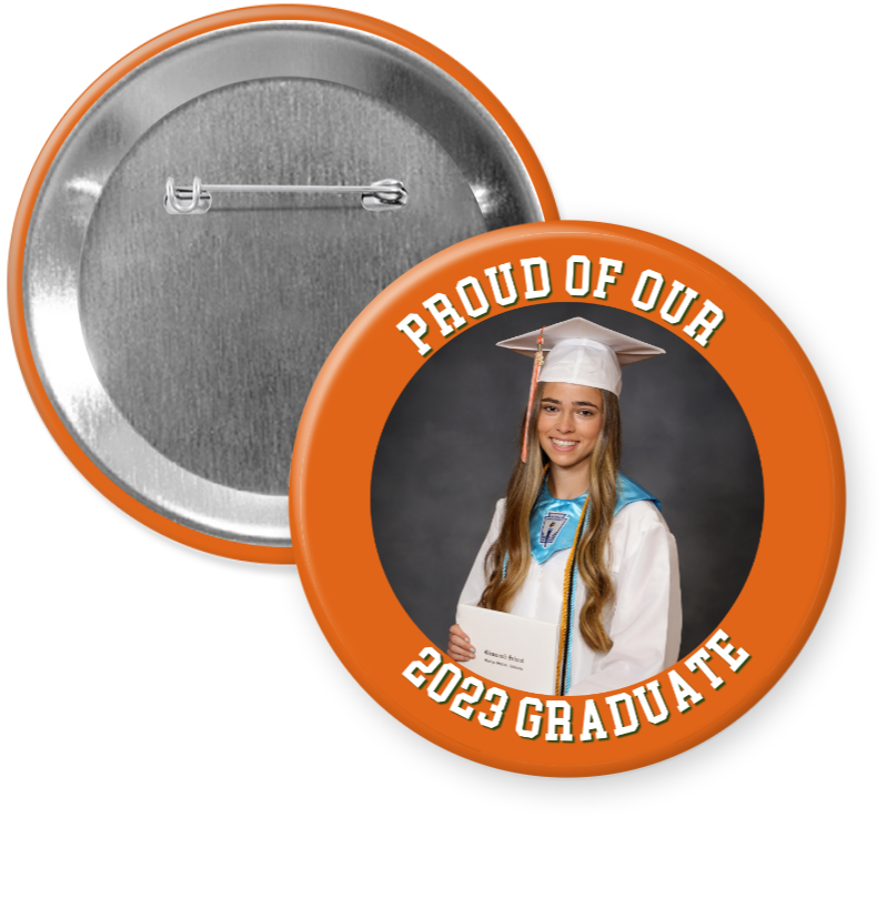 Border Graduate Button