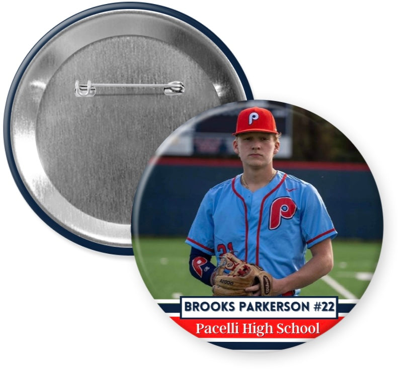 Custom 3 inch Banner Button