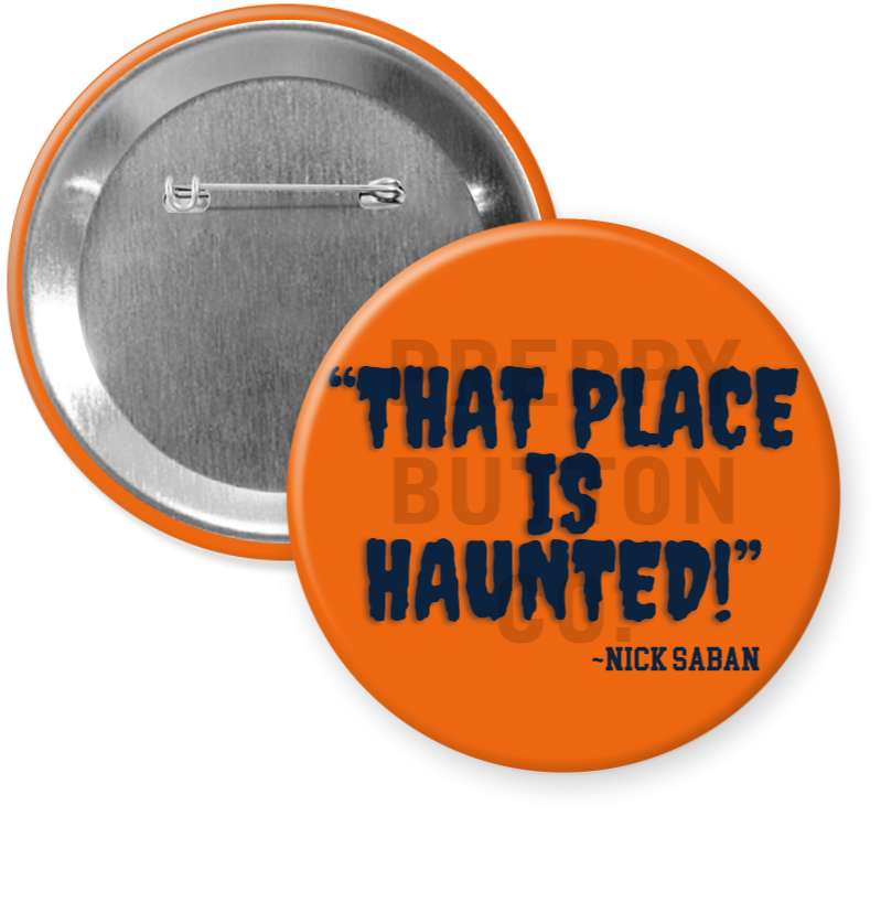 "That Place is Haunted" (Orange Spooky Font)