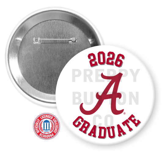 University of Alabama 2026 Graduate Button