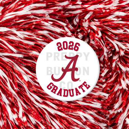 University of Alabama 2026 Graduate Button