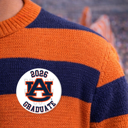 Auburn University 2026 Graduate Button