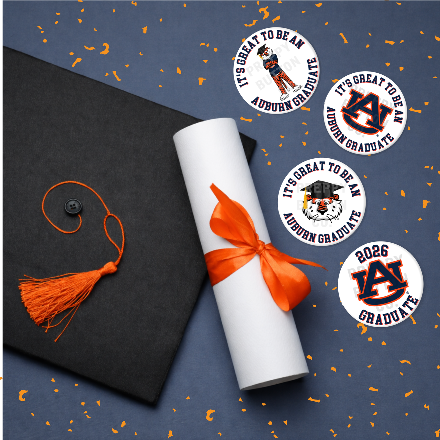 It's Great to be an Auburn Graduate Aubie Graduation Button