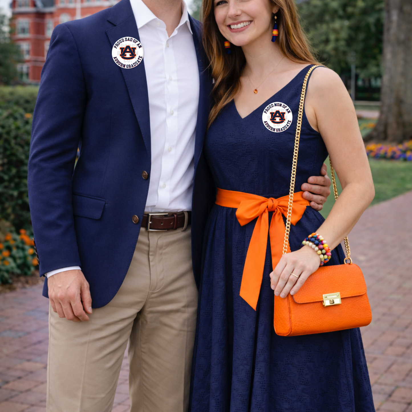 Customizable Auburn University Family Graduation Button