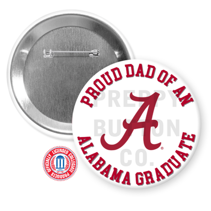 Customizable University of Alabama Family Graduation Button