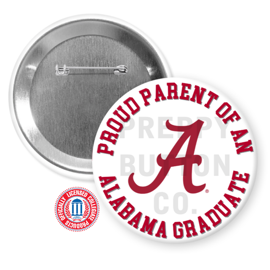 Customizable University of Alabama Family Graduation Button