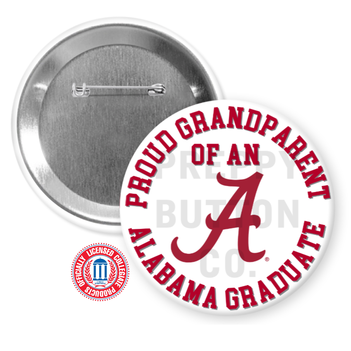 Customizable University of Alabama Family Graduation Button