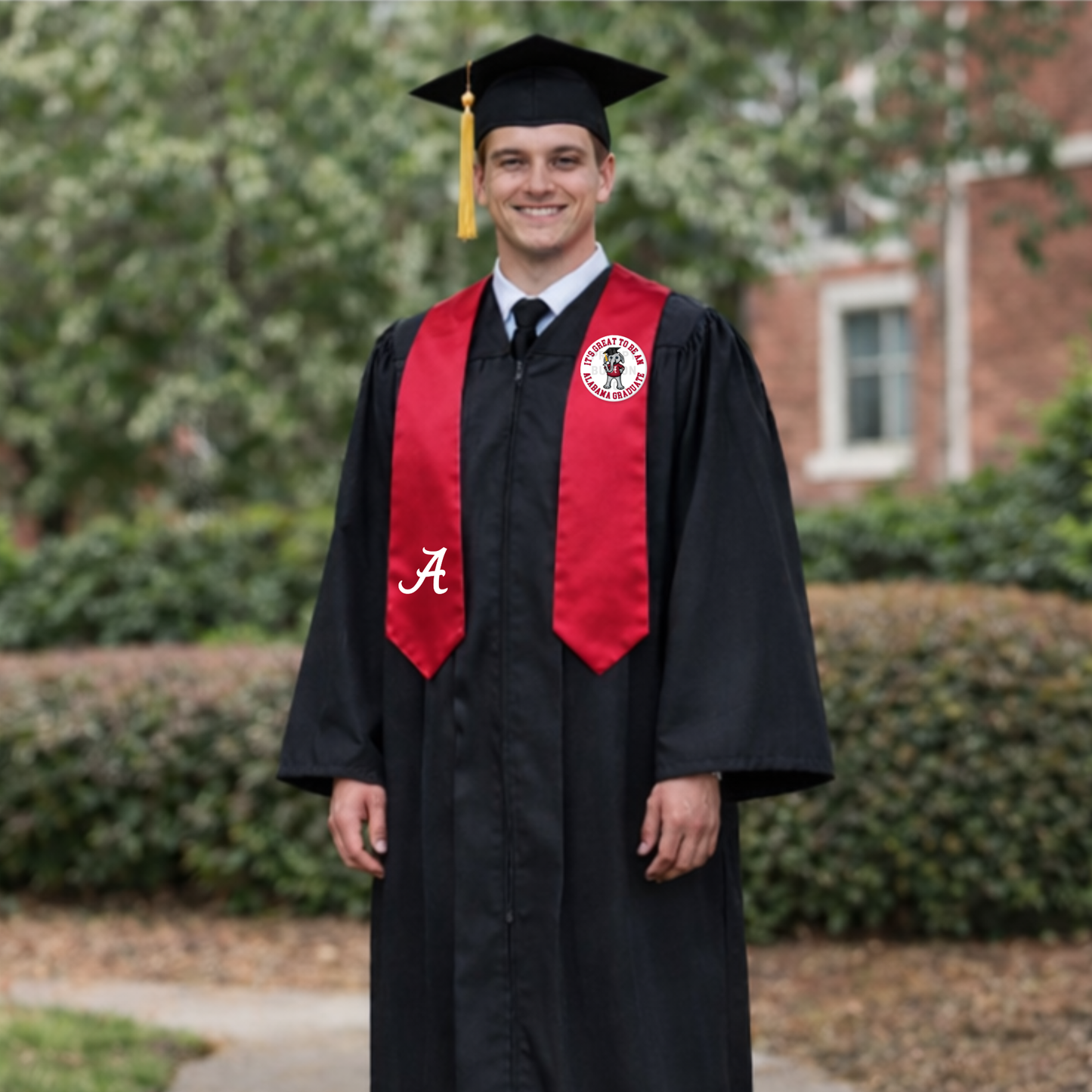 It's Great To Be an Alabama Graduate Big Al Graduation Button