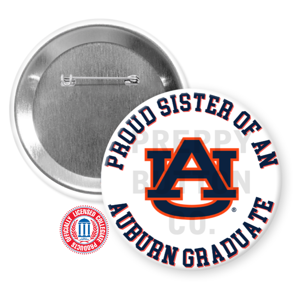 Customizable Auburn University Family Graduation Button