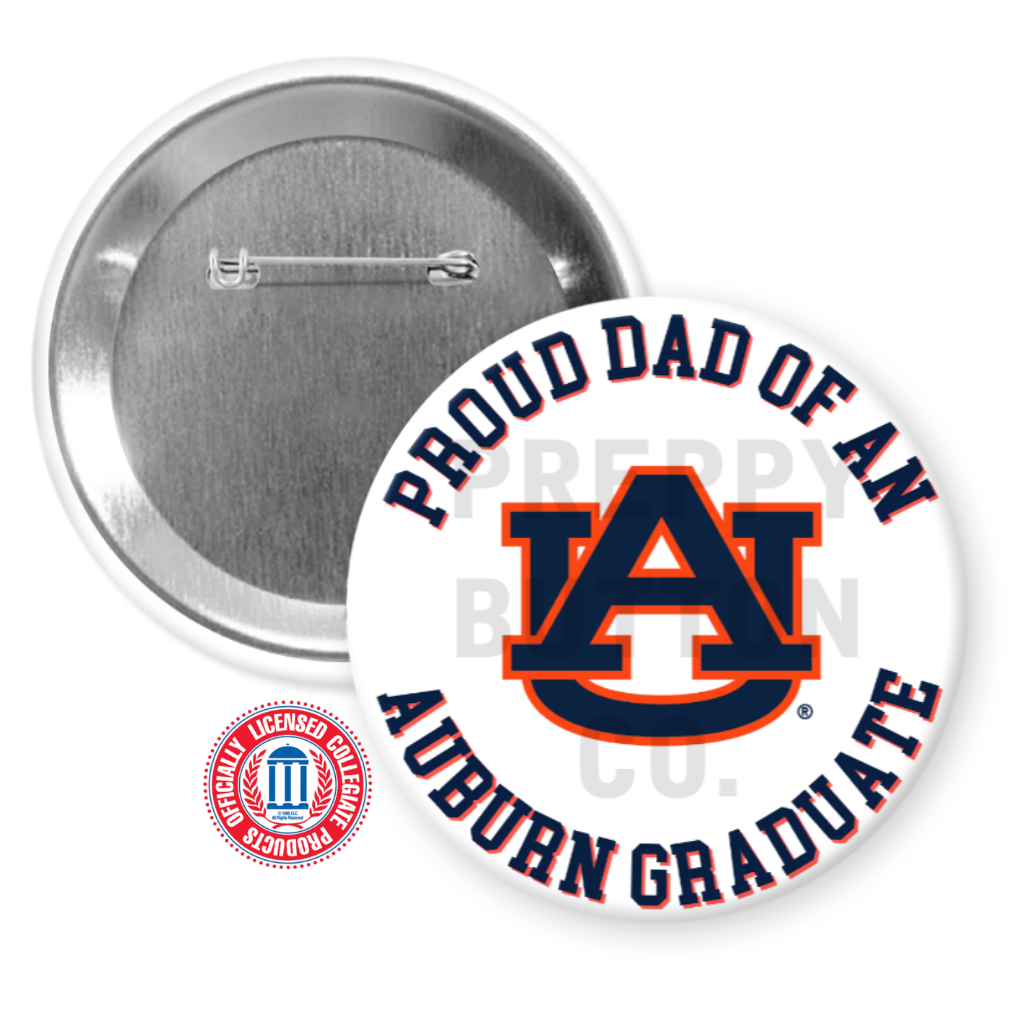 Customizable Auburn University Family Graduation Button