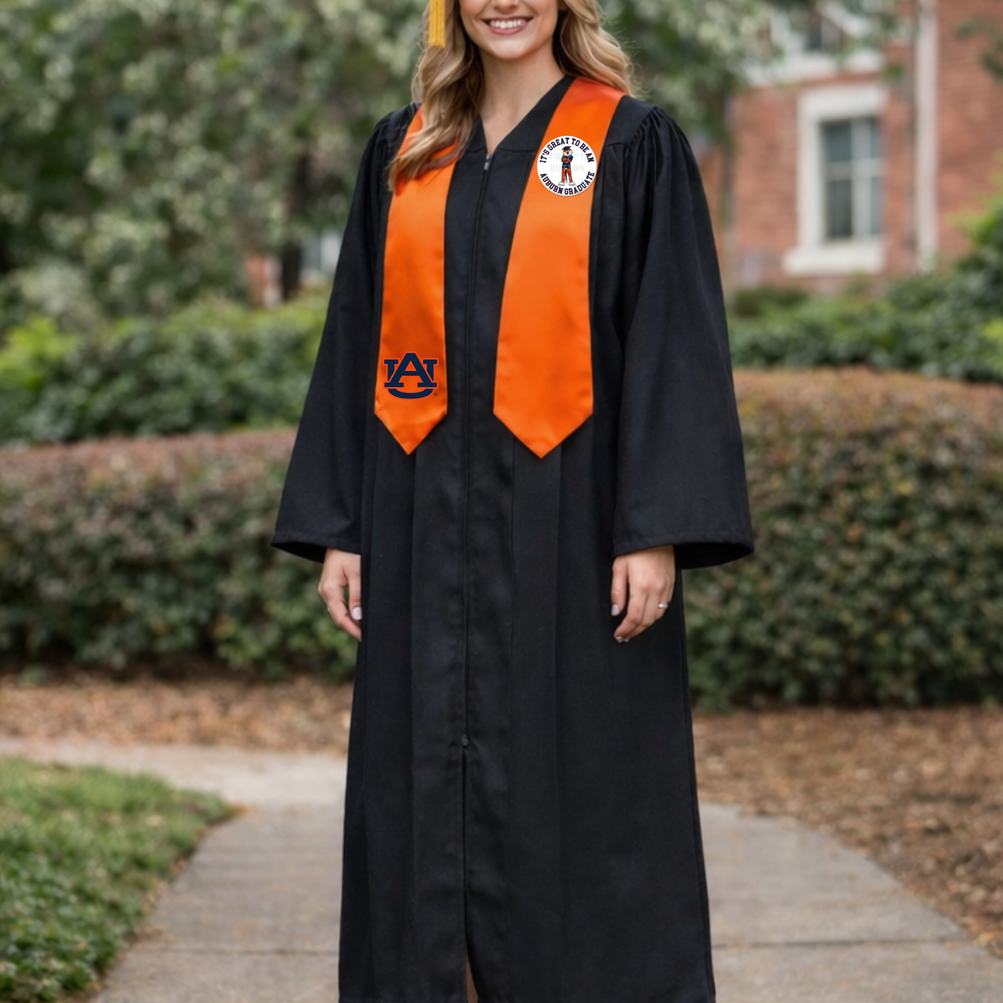 It's Great To Be an Auburn Graduate Standing Aubie Graduation Button