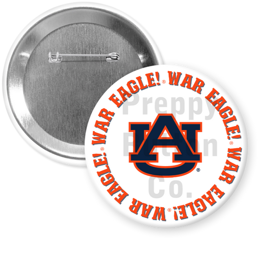 AU Logo with War Eagle Border Button