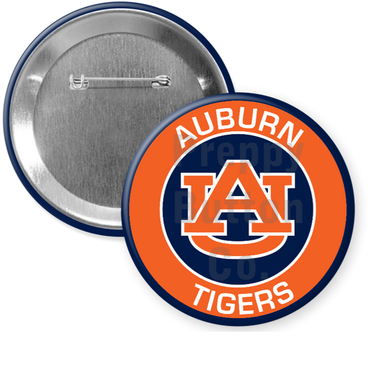 AU Auburn Tigers Button