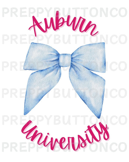 Auburn Pink and Blue Coquette Preppy Prints (Set of 4)