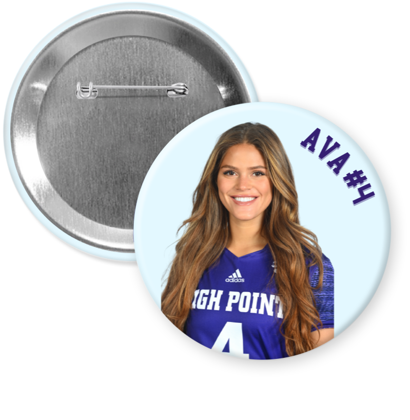 Custom 3" Name Photo Button