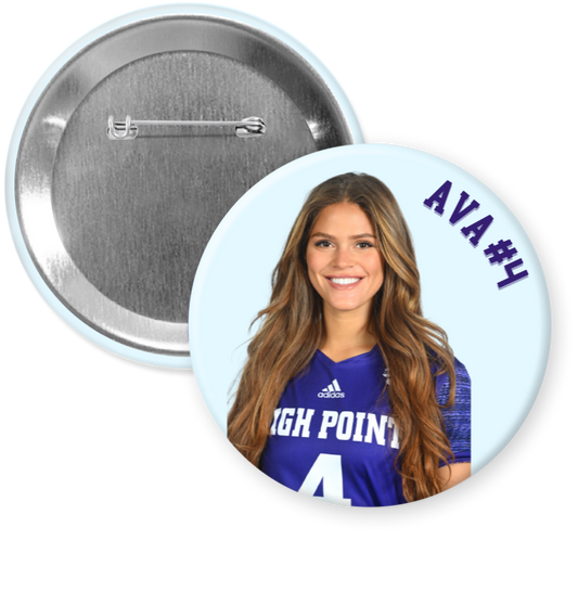 Custom 3" Name Photo Button