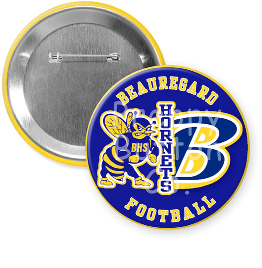 Beauregard High School Football 3" Button
