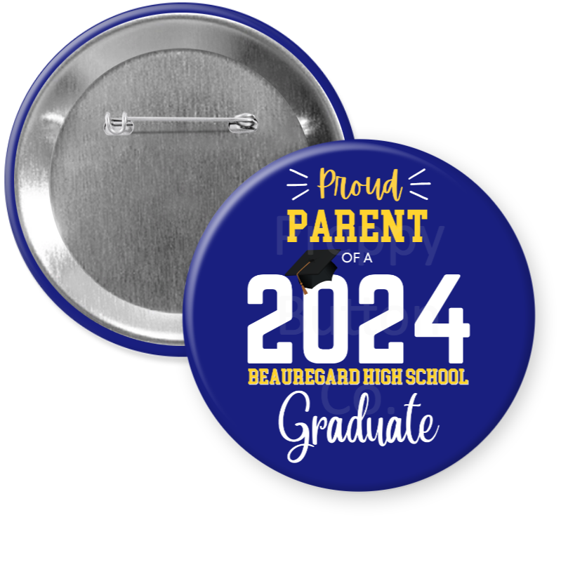 Beauregard High School Graduation Button – Preppy Button Co.