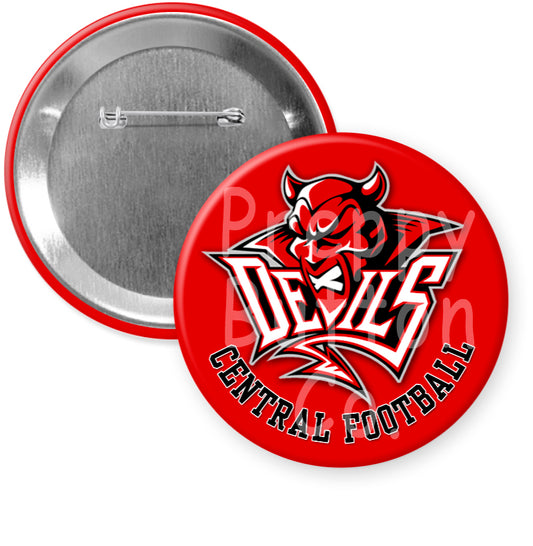 Central Football 3" Button