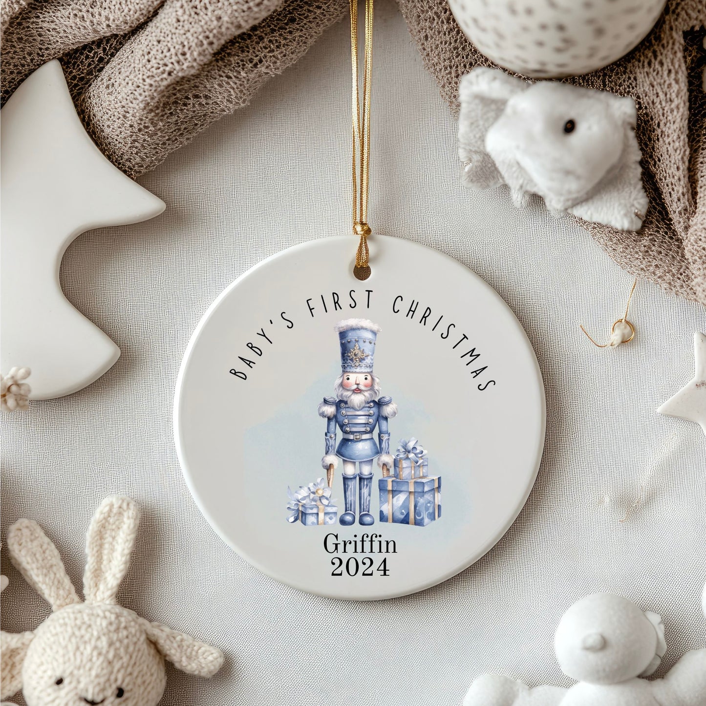 Baby's First Christmas Ornament (Boy)