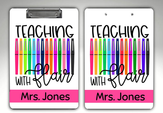 "Teaching With Flair" Clipboard