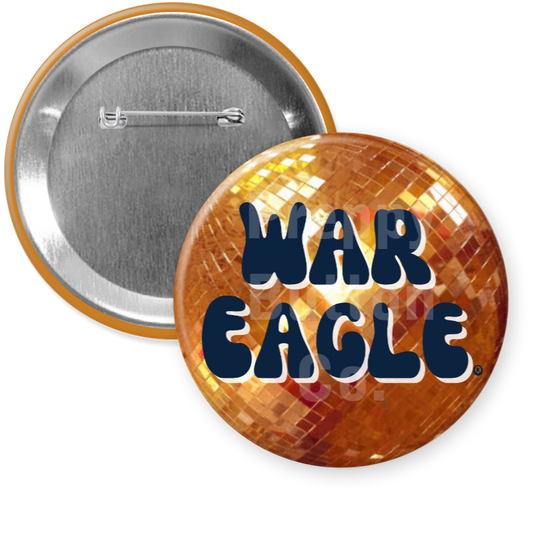 War Eagle Disco Ball Button