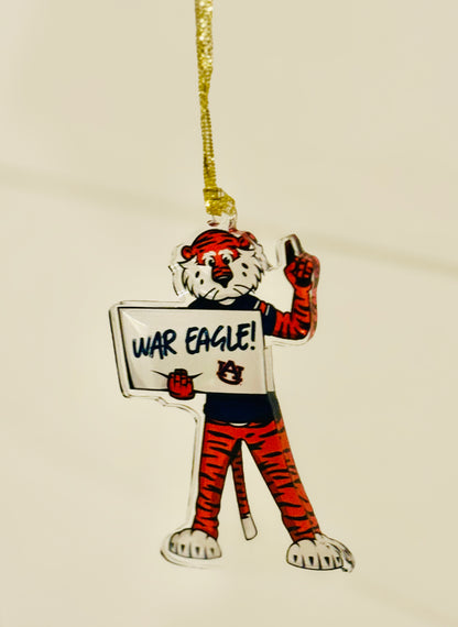 Standing Aubie Christmas Ornament
