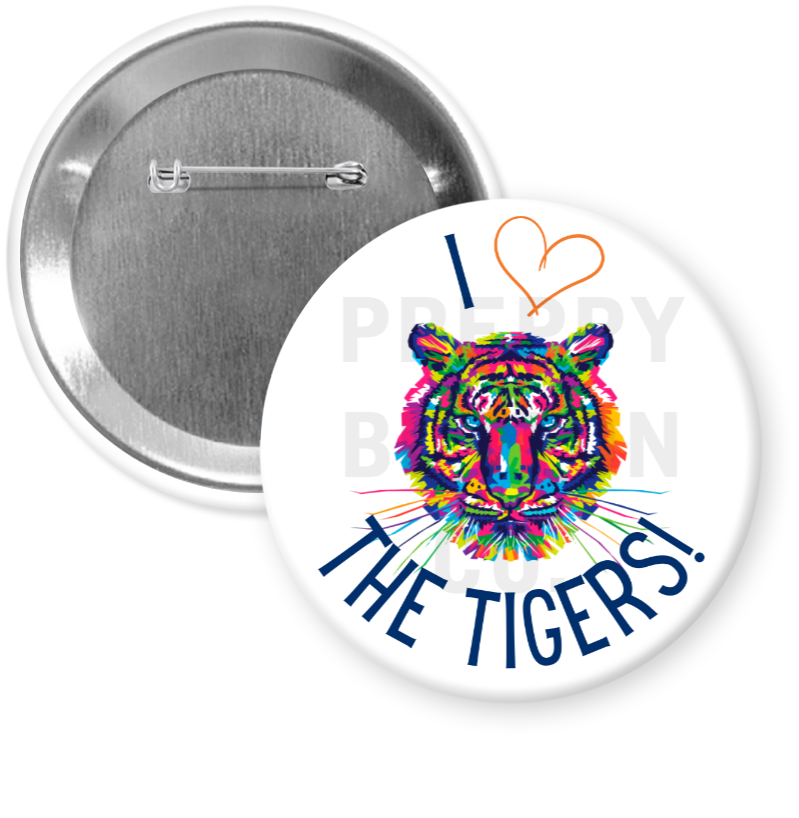 "I Love the Tigers!" Gameday Button