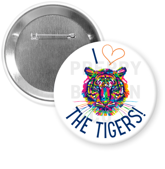 "I Love the Tigers!" Gameday Button