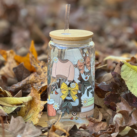 Fall Vibes Glass