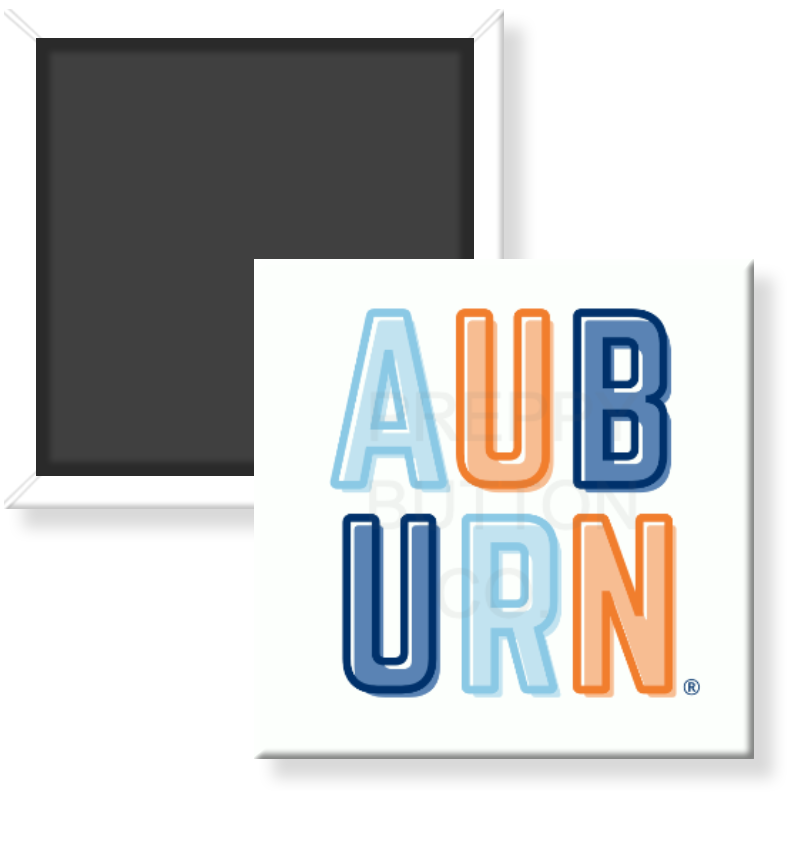 Multicolor "Auburn" Magnet