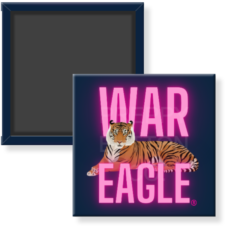 Pink "War Eagle" Auburn Magnet