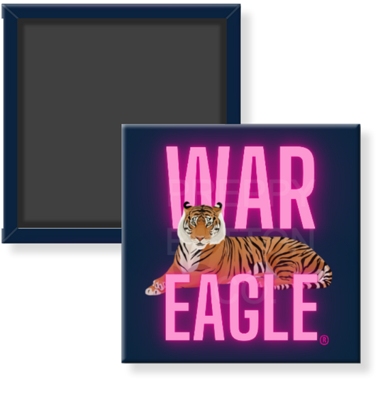 Pink "War Eagle" Auburn Magnet