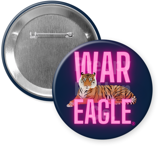 Neon Pink War Eagle Button