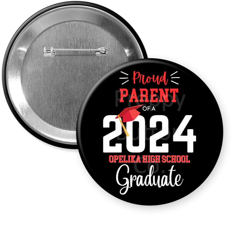 Opelika High School Graduation Buttons