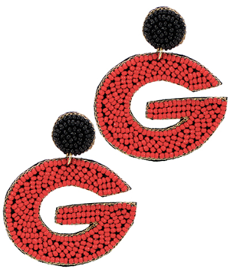 Georgia "G" Seed Bead Earrings