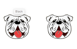 Bulldog Stud Earrings