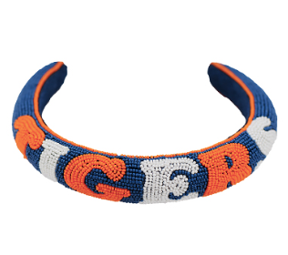 TIGERS Beaded Headband