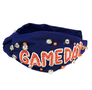 "GAME DAY" Beaded Headband