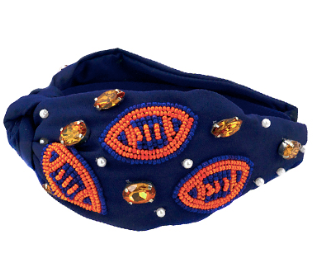 FOOTBALL Beaded Headband