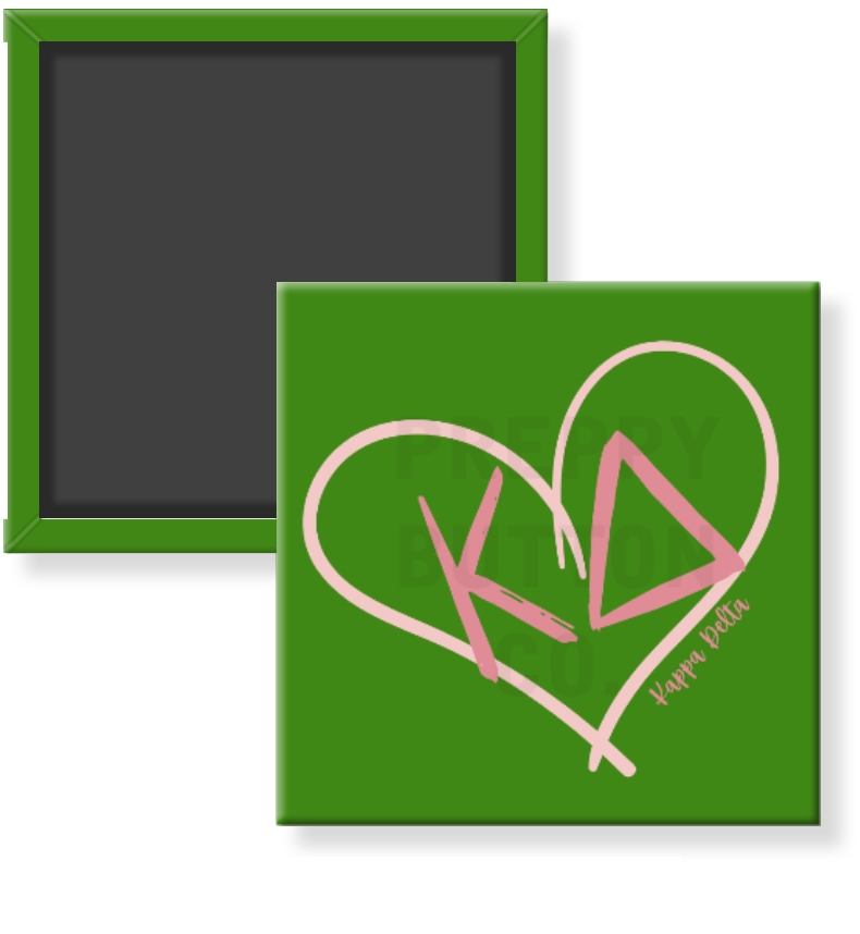 Kappa Delta Heart Sorority Magnet