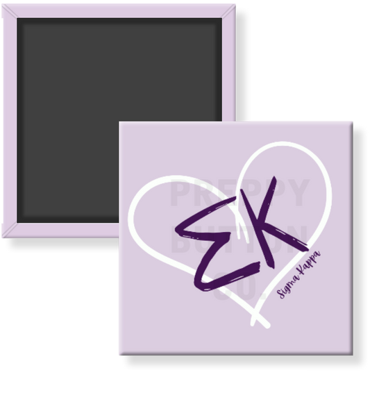 Sigma Kappa Heart Sorority Magnet