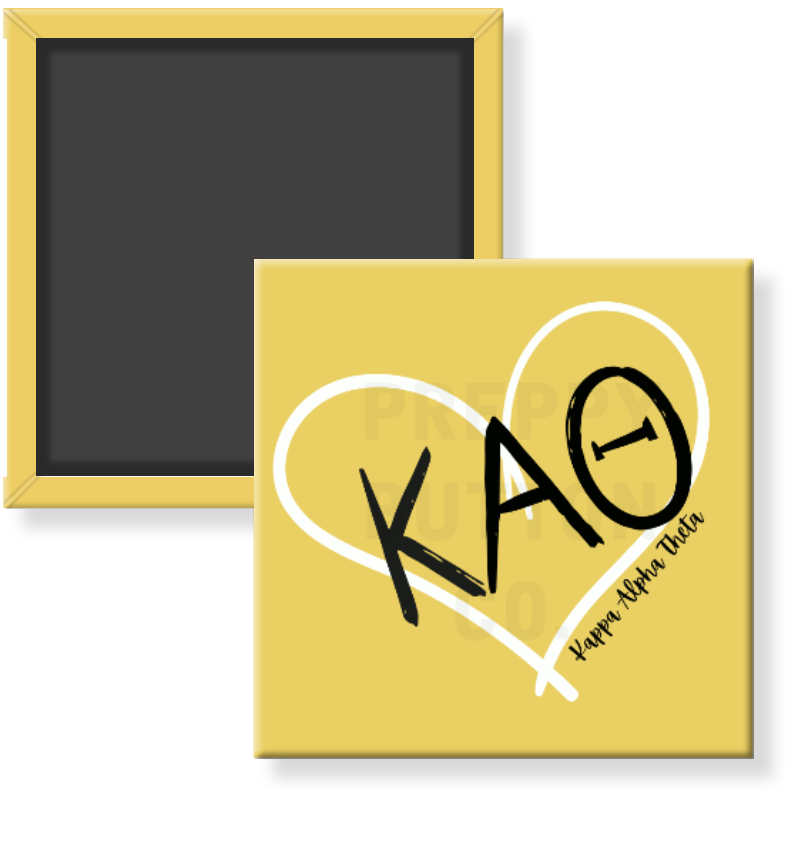 Kappa Alpha Theta Heart Sorority Magnet