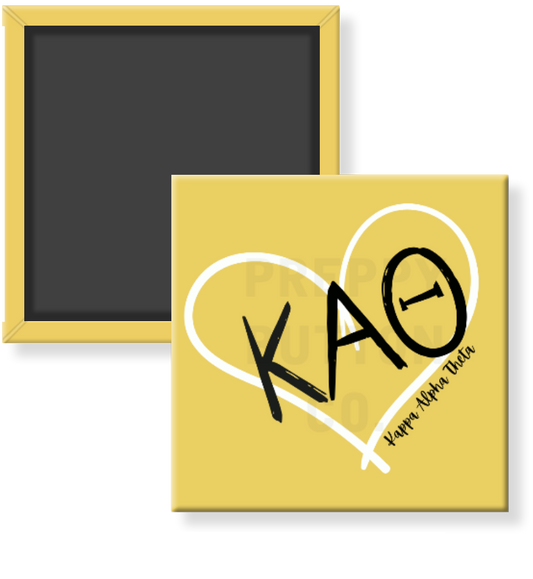 Kappa Alpha Theta Heart Sorority Magnet