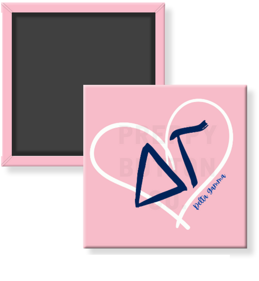 Delta Gamma Heart Sorority Magnet