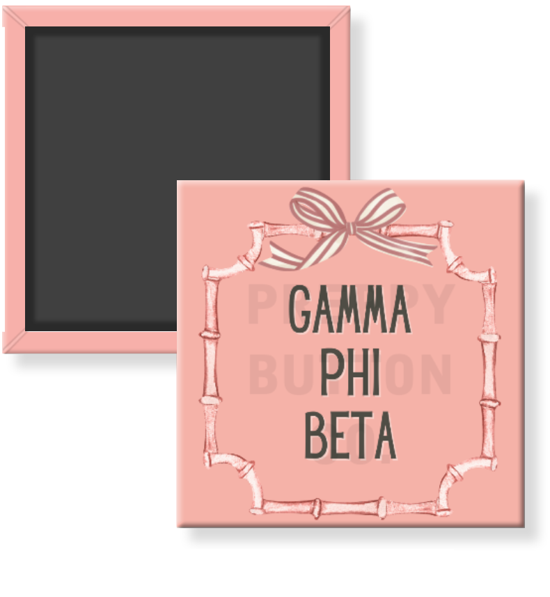 Gamma Phi Beta Bamboo Frame Sorority Frame
